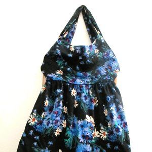 Blue Flower Summer Dress